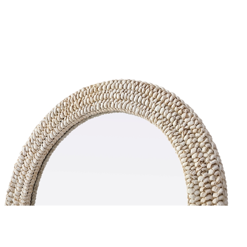 Elegant Decor Arch Cornhusk Mirror 27X42