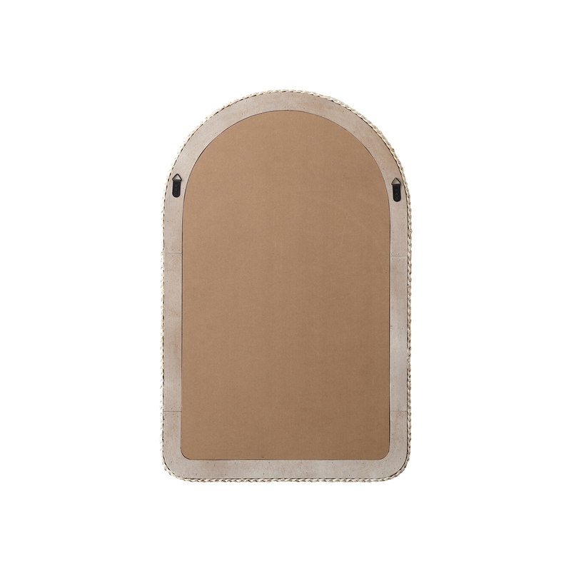 Elegant Decor Arch Cornhusk Mirror 27X42