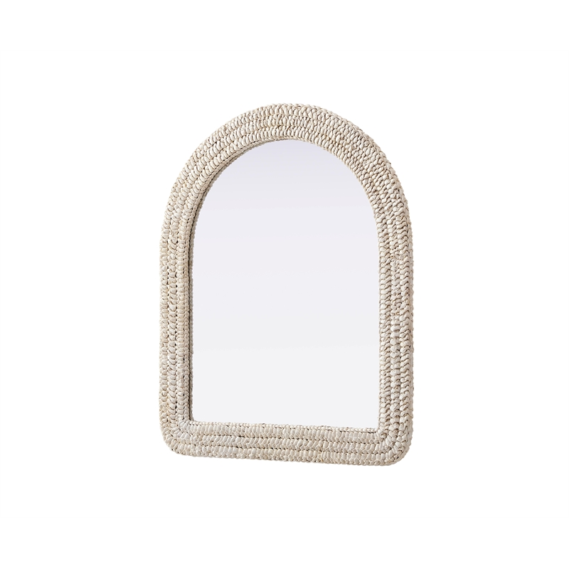 Elegant Decor Arch Cornhusk Mirror 30X36