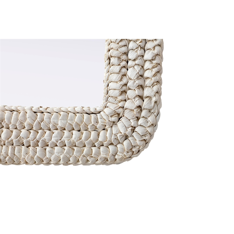 Elegant Decor Arch Cornhusk Mirror 30X36