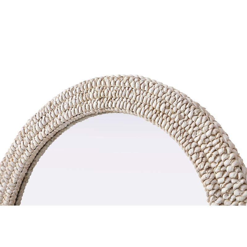 Elegant Decor Arch Cornhusk Mirror 30X36