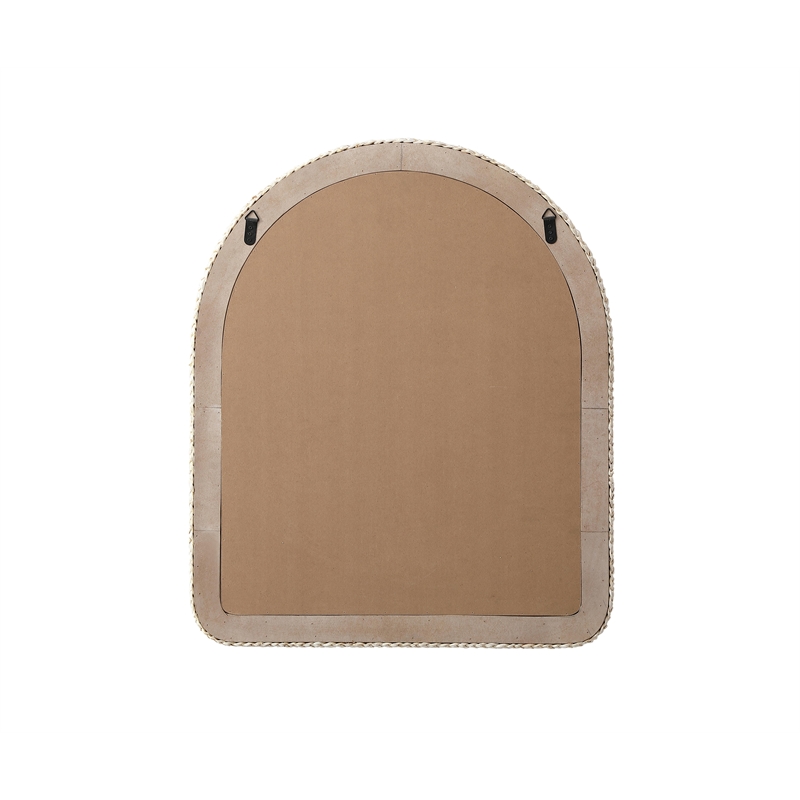 Elegant Decor Arch Cornhusk Mirror 30X36