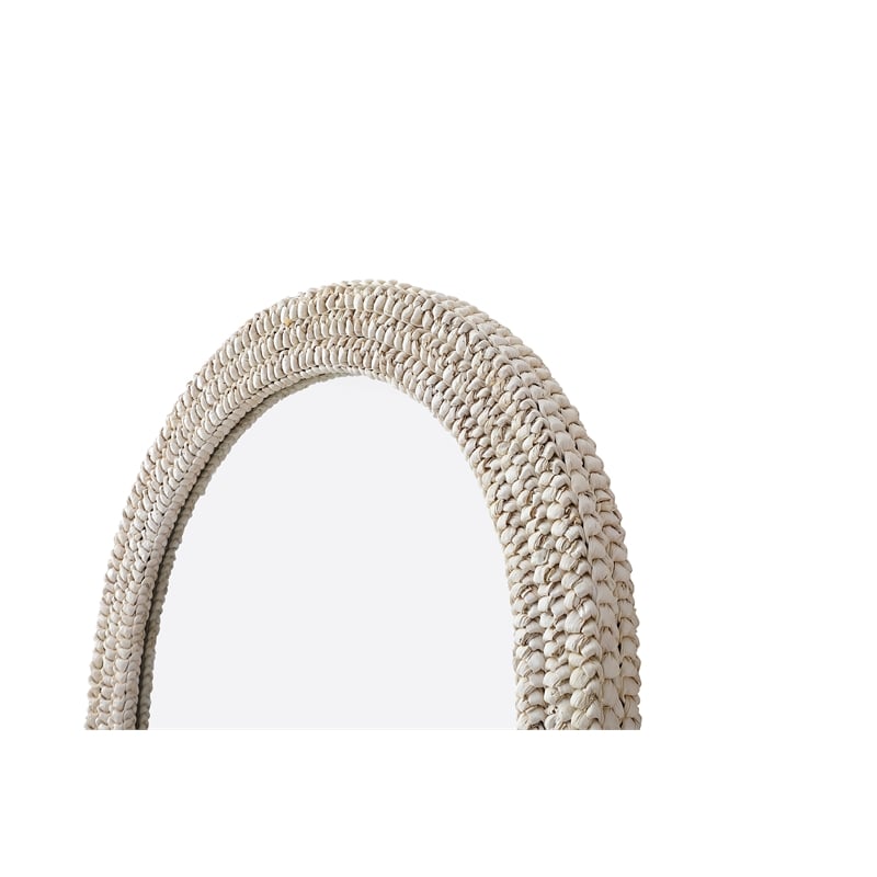 Elegant Decor Arch Cornhusk Mirror 30X42