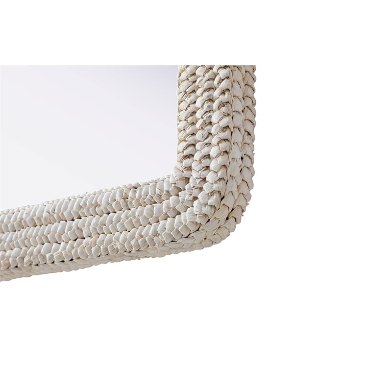 Elegant Decor Arch Cornhusk Mirror 30X42
