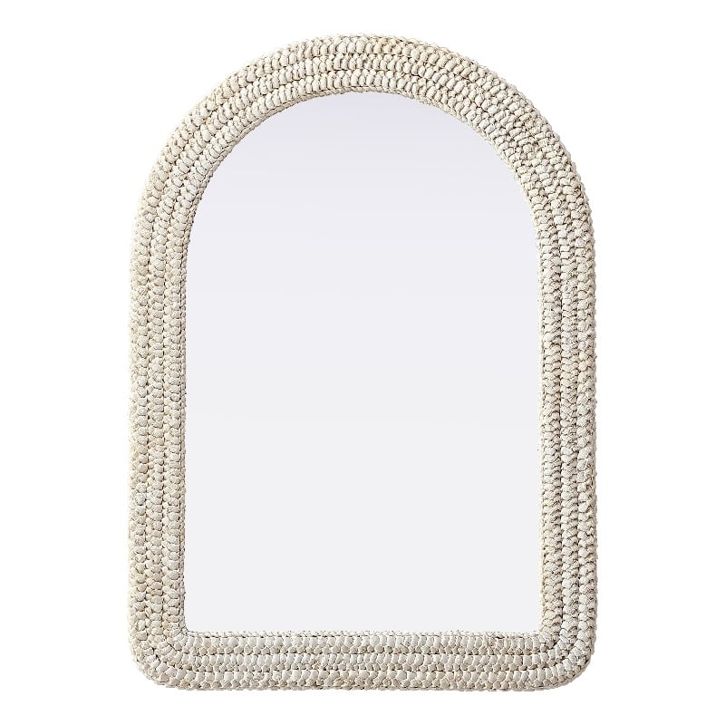 Elegant Decor Arch Cornhusk Mirror 30X42