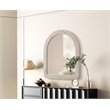 Elegant Decor Arch Cornhusk Mirror 36X42