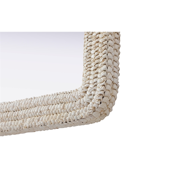 Elegant Decor Arch Cornhusk Mirror 36X42