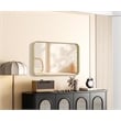 Elegant Decor Contour Metal Rectangle Mirror 18X30