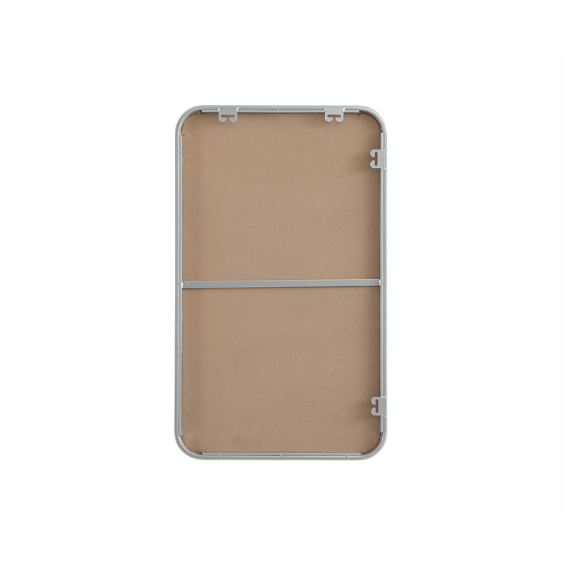 Elegant Decor Contour Metal Rectangle Mirror 18X30