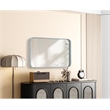 Elegant Decor Contour Metal Rectangle Mirror 18X30