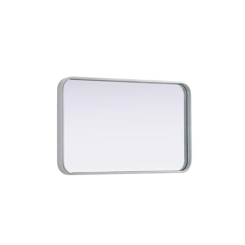 Elegant Decor Contour Metal Rectangle Mirror 18X30