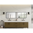 Elegant Decor Contour Metal Rectangle Mirror 18X60