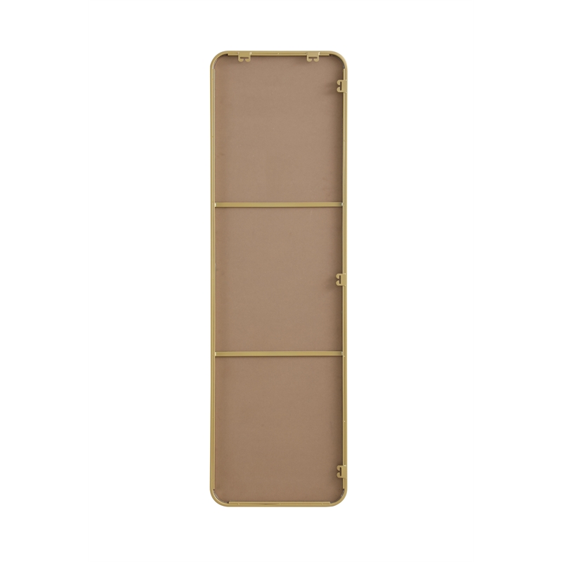 Elegant Decor Contour Metal Rectangle Mirror 18X60