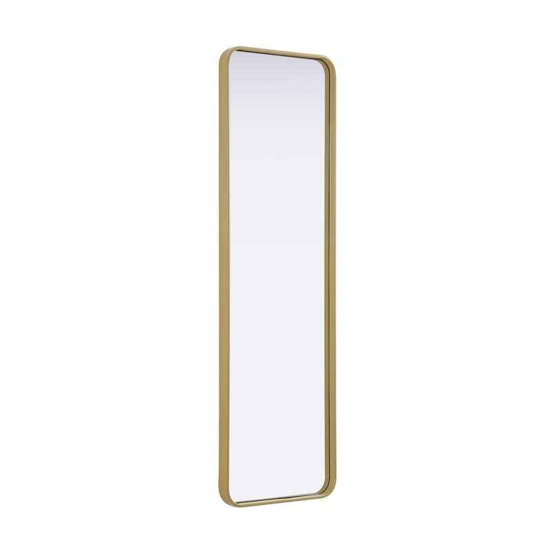 Elegant Decor Contour Metal Rectangle Mirror 18X60