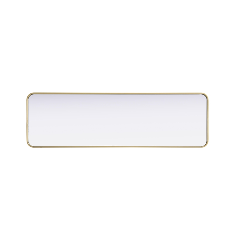 Elegant Decor Contour Metal Rectangle Mirror 18X60