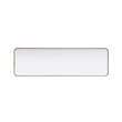 Elegant Decor Contour Metal Rectangle Mirror 18X60