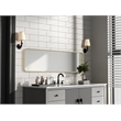 Elegant Decor Contour Metal Rectangle Mirror 18X60