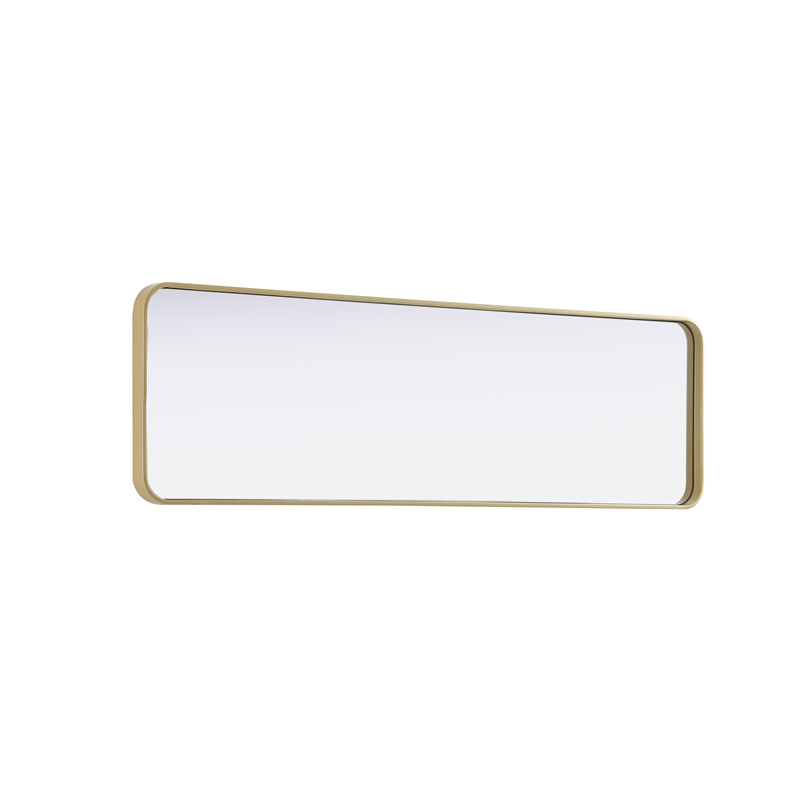 Elegant Decor Contour Metal Rectangle Mirror 18X60