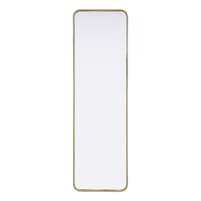 Elegant Decor Contour Metal Rectangle Mirror 18X60