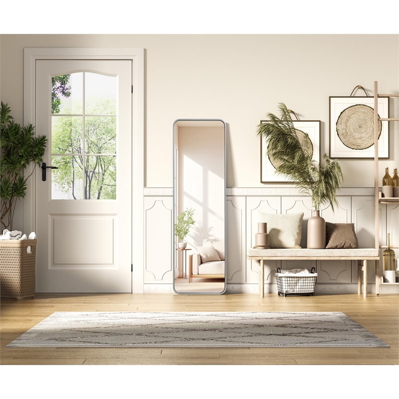 Elegant Decor Contour Metal Rectangle Mirror 18X60