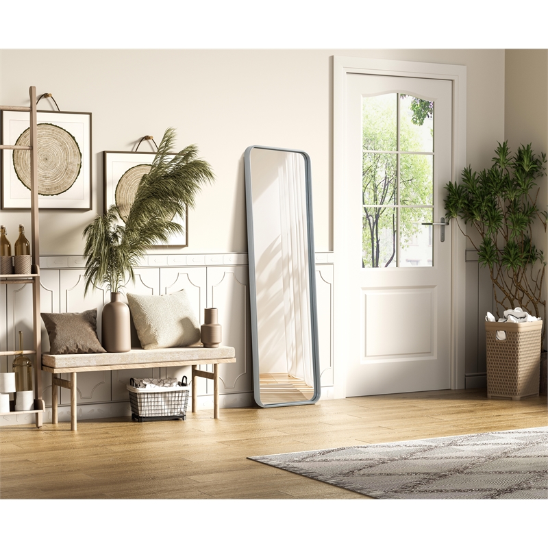 Elegant Decor Contour Metal Rectangle Mirror 18X60