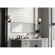 Elegant Decor Contour Metal Rectangle Mirror 18X60