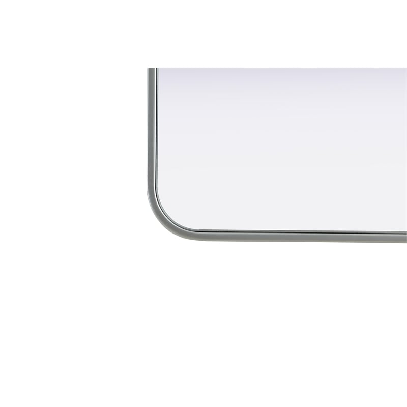 Elegant Decor Contour Metal Rectangle Mirror 18X60