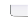 Elegant Decor Contour Metal Rectangle Mirror 18X60