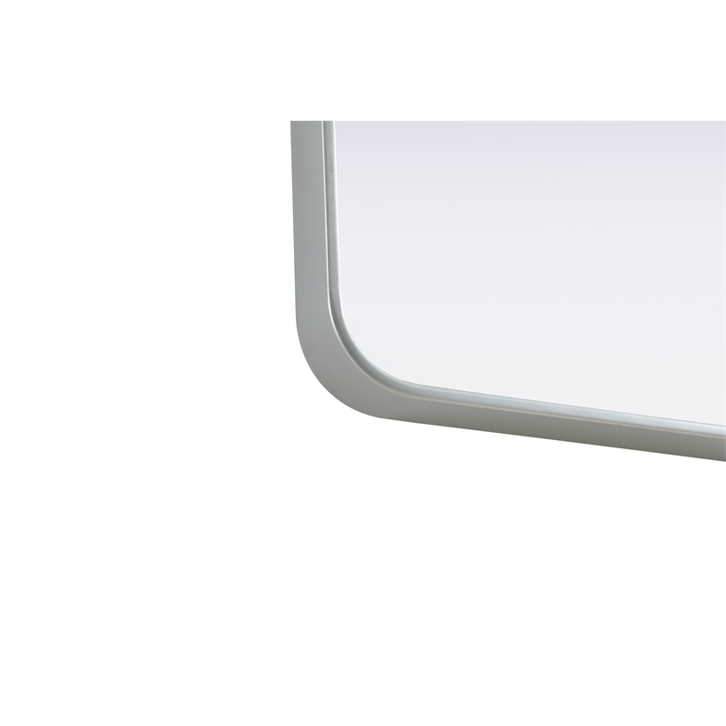 Elegant Decor Contour Metal Rectangle Mirror 18X60