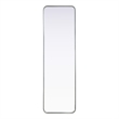 Elegant Decor Contour Metal Rectangle Mirror 18X60