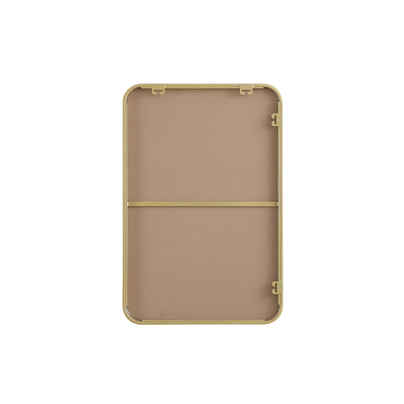 Elegant Decor Contour Metal Rectangle Mirror 20X30