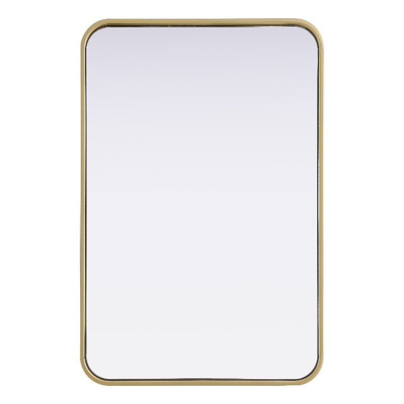 Elegant Decor Contour Metal Rectangle Mirror 20X30