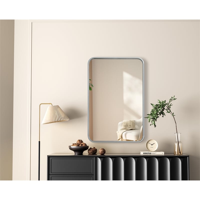 Elegant Decor Contour Metal Rectangle Mirror 20X30