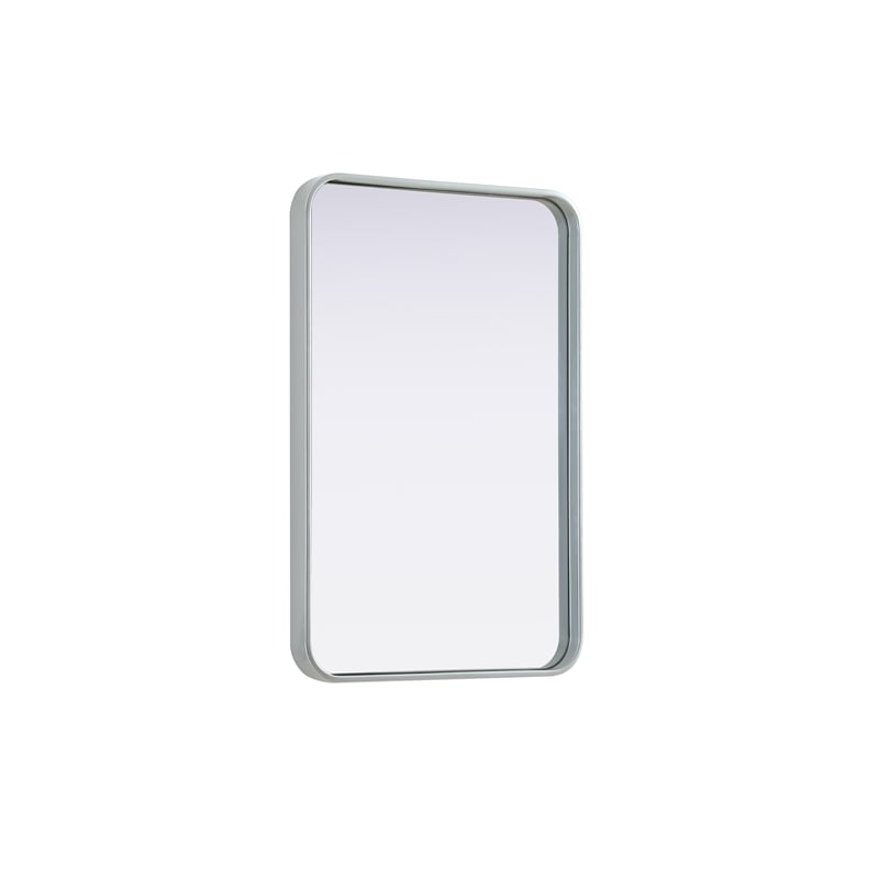 Elegant Decor Contour Metal Rectangle Mirror 20X30