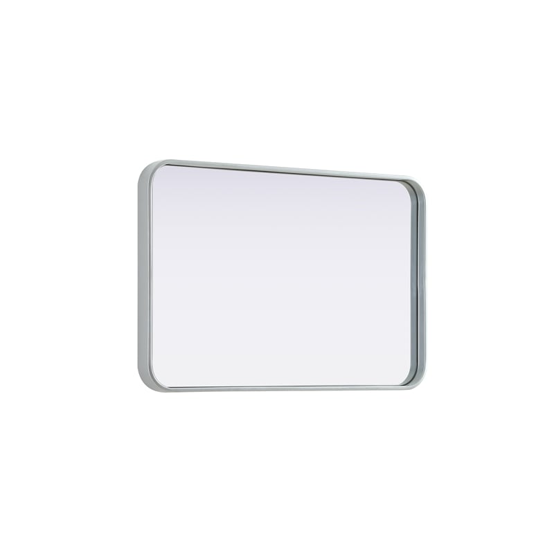 Elegant Decor Contour Metal Rectangle Mirror 20X30