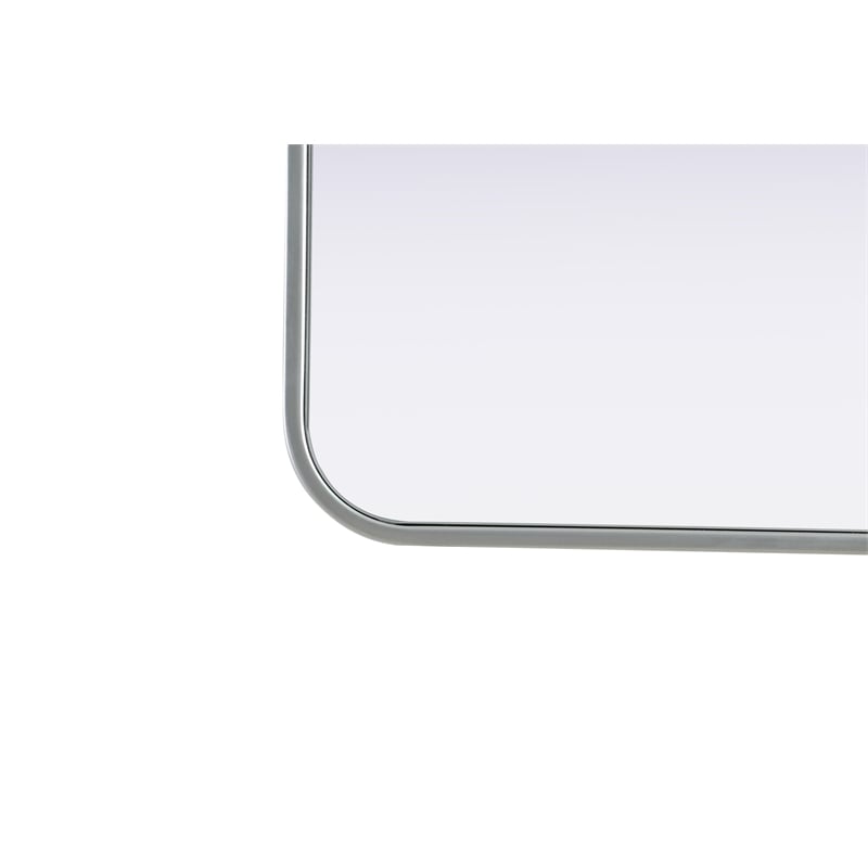 Elegant Decor Contour Metal Rectangle Mirror 20X30