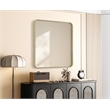 Elegant Decor Contour Metal Square Mirror 30X30
