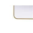Elegant Decor Contour Metal Square Mirror 30X30