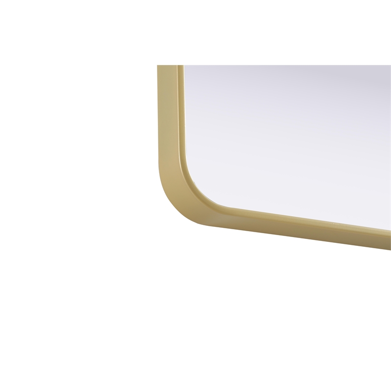 Elegant Decor Contour Metal Square Mirror 30X30