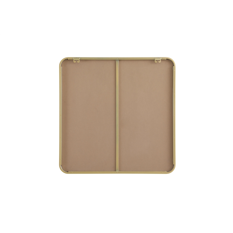 Elegant Decor Contour Metal Square Mirror 30X30
