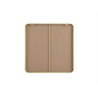 Elegant Decor Contour Metal Square Mirror 30X30
