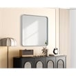 Elegant Decor Contour Metal Square Mirror 30X30