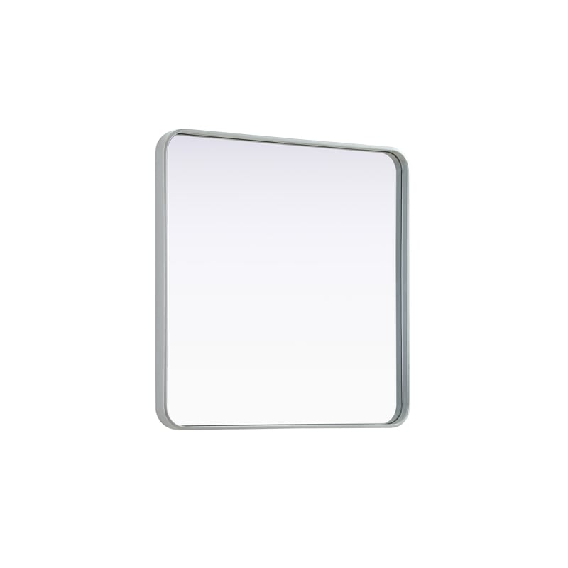 Elegant Decor Contour Metal Square Mirror 30X30
