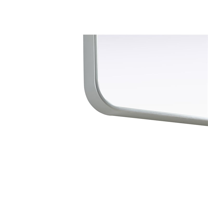 Elegant Decor Contour Metal Square Mirror 30X30