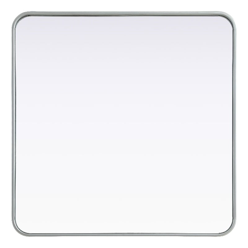 Elegant Decor Contour Metal Square Mirror 30X30