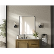 Elegant Decor Contour Metal Rectangle Mirror 30X36