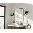 Elegant Decor Contour Metal Rectangle Mirror 30X36