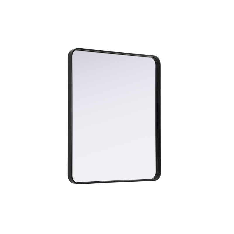 Elegant Decor Contour Metal Rectangle Mirror 30X36