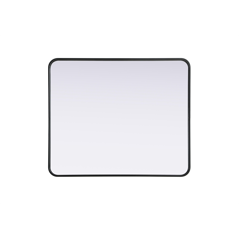 Elegant Decor Contour Metal Rectangle Mirror 30X36
