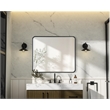 Elegant Decor Contour Metal Rectangle Mirror 30X36